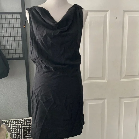 Free People | Dresses | Nwt Free People Linen Like Low Back Backless Side  Button Mini Dress L | Poshmark